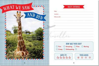 Kids' Travel Journal (Vacation Diary, Trip Notebook)