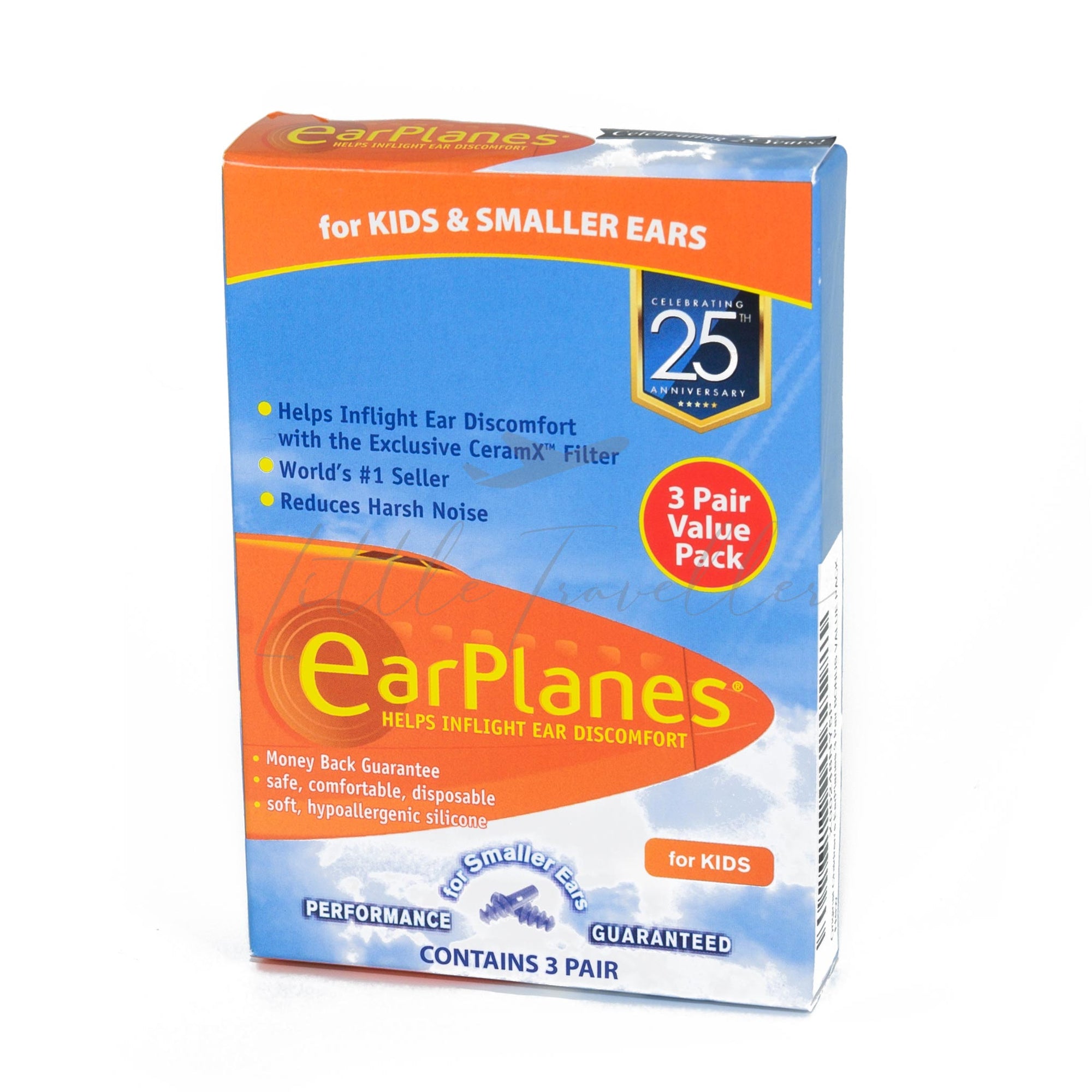 EarPlanes (For Kids & Smaller Ears) (5 pair value pack)