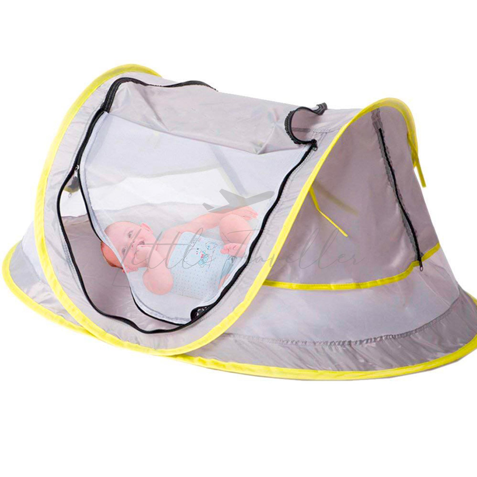 Ultra-lightweight Baby Travel Bed, Sun Shelter and Mosquito Net