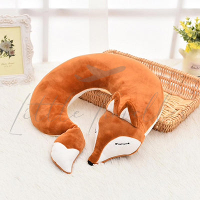 Cotton Plush Cute Fox Neck Pillow & Eye Shade Set