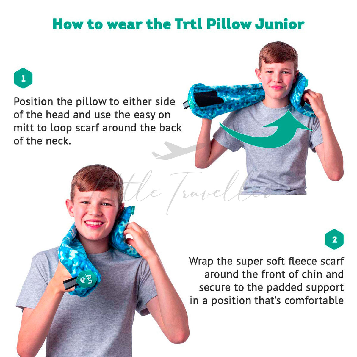 trtl Kids Ergonomic and Hypoallergenic Travel Pillow