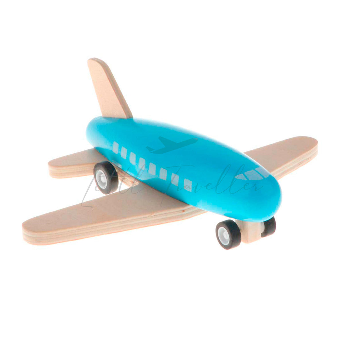Wooden Pullback Airplane Toy